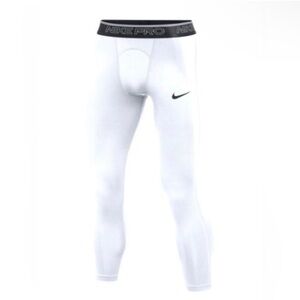NWT Nike White Pro 3/4 Length Training Tights Size Small